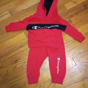 Champion Kids' Red Tracksuit Set